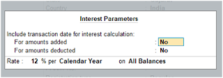 Interest Parameters