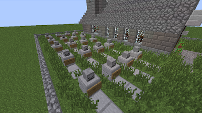 minecraft cool build graveyard