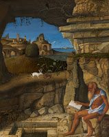 Saint Jerome Reading by Giovanni Bellini