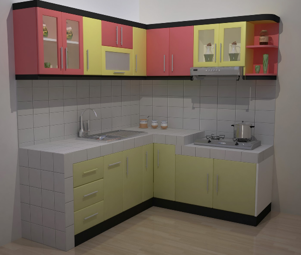 limited space small l shaped kitchen design