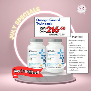 Promosi Shaklee Julai Omega Guard Twinpack 2023