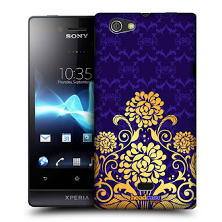 HEAD CASE IRIS MODERN BAROQUE DESIGN BACK CASE COVER FOR SONY XPERIA MIRO ST23i