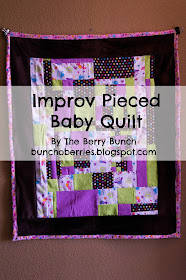 Improv-Pieced Baby Quilt: The Berry Bunch