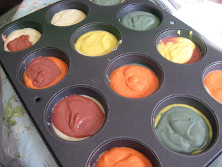 4. Pinterest Inspiration - Colorful Cupcakes Fun!