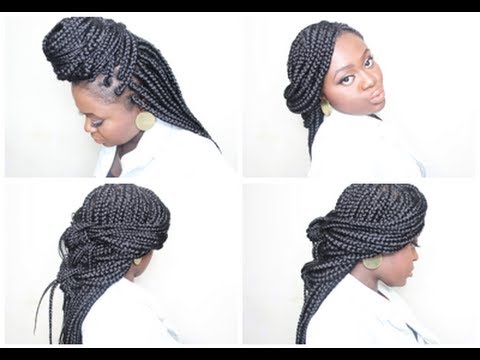 6 unique quick & easy styles for box braids twists 