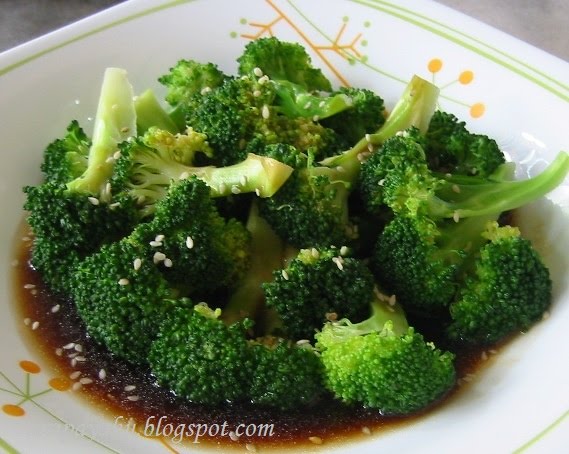 My Kuali: Broccoli with oyster sauce