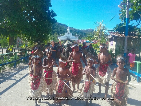 Welcome Dance in Waigeo island