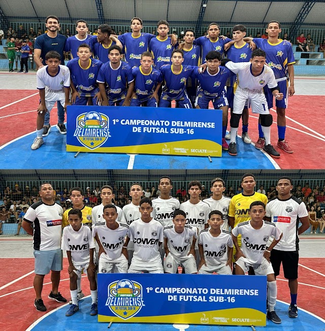 Esporte na Base e Pedra Velha garantem vaga na final do Campeonato Delmirense de Futsal SUB-16