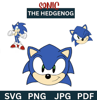 Sonic Svg Instant Download