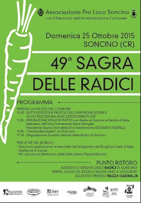 Sagra dalle Radici 25 Ottobre Soncino (CR) 2015