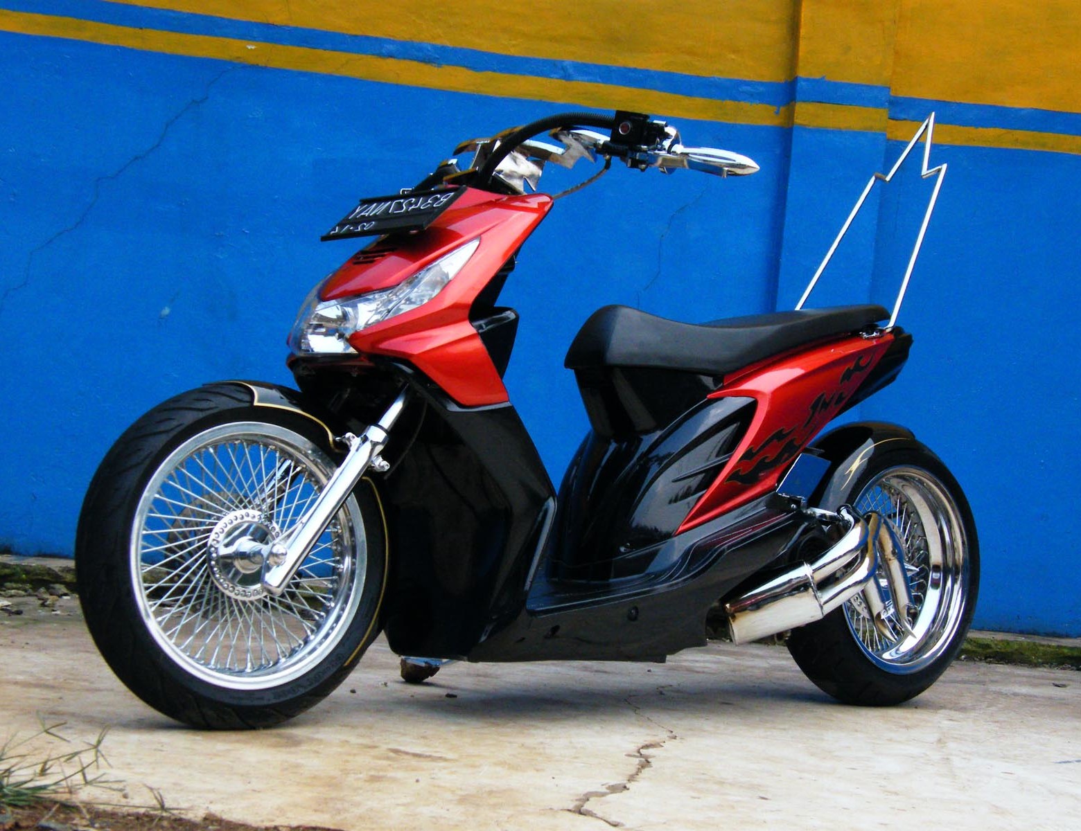 Download Koleksi 98 Modif Honda Beat Nungging Terbaru Janur