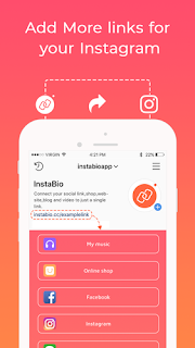 InstaBio-Add many links for your Bio,landing page