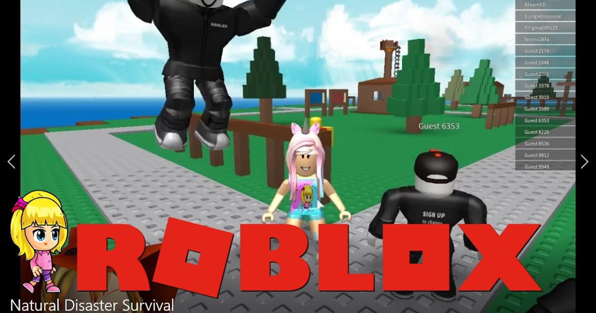 Chloe Tuber Roblox Natural Disaster Survival Gameplay - roblox natural disaster survival 3