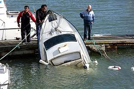 Sinking boat