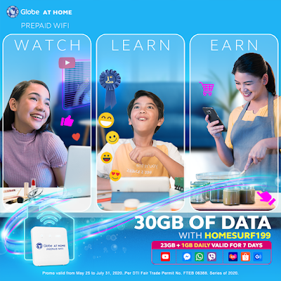 Globe HomeSurf now w/ free 1GB/day of Watch, Learn, Chat, Earn