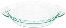 Pyrex Grip-Rite 9 1/2 Inch Pie Plate, Clear