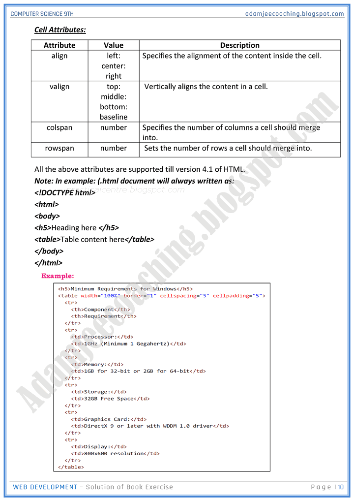 web-development-solution-of-book-exercise-computer-science-9th