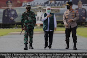 Gubernur Khofifah Bersama Pangdam dan Kapolda Pantau Penyekatan dari Udara