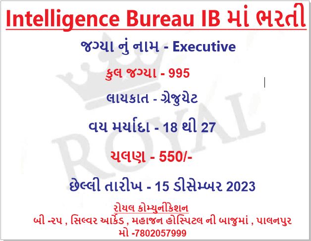 Intelligence Bureau ACIO-Grade II/Executive Recruitment 2023 – Apply Online for 995 Posts