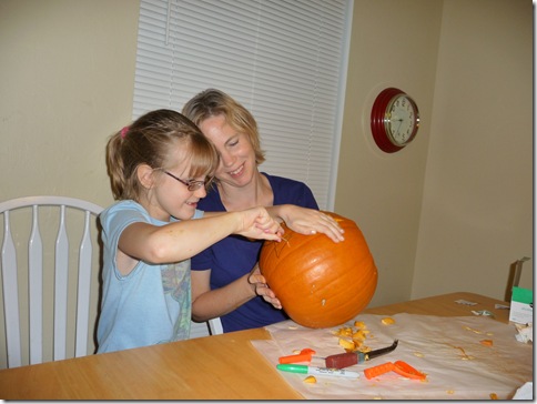 Pumpkin carving rachel