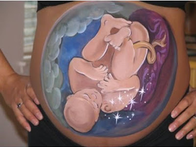 pregnancy belly art