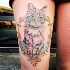 Tatuaje de gato, http://distopiamod.blogspot.com