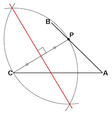 垂直二等分線の作図