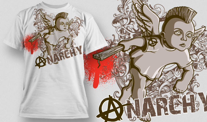 Anarchy Desain  Kaos  CDR  File CorelDraw Free  Download 