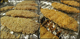 Cheddar Crusted Chicken Fingers