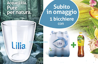 Logo Acqua Lilia e FuzeTea ti regalano i bicchieri a marchio Lilia