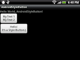 custom Button with declare-styleable