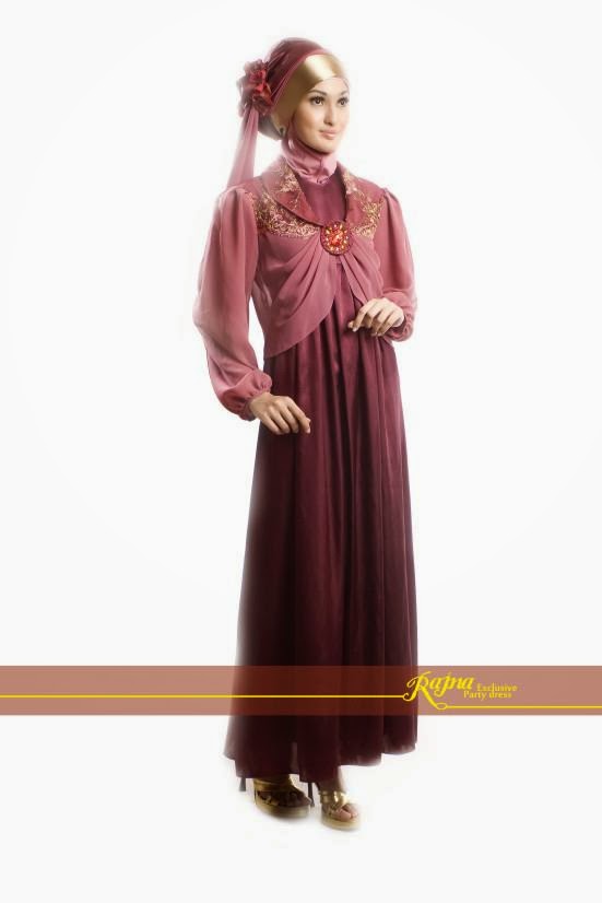 Foto Gambar Desain Baju Gaun  Muslim Wanita  yang Murah 