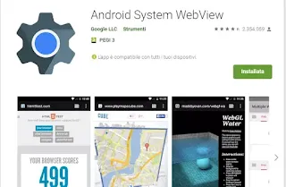 cosa fa android system webview
