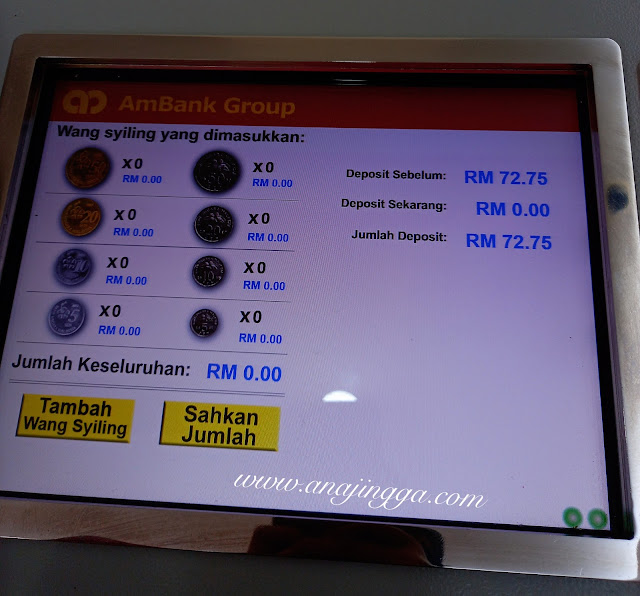 cara guna mesin tukar duit syiling di bank