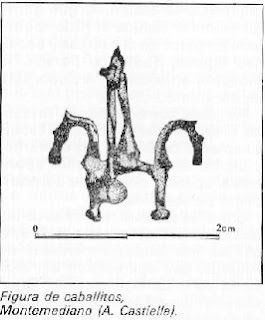 Figura de caballitos celtiberos encontrada en Montemediano (La Rioja)