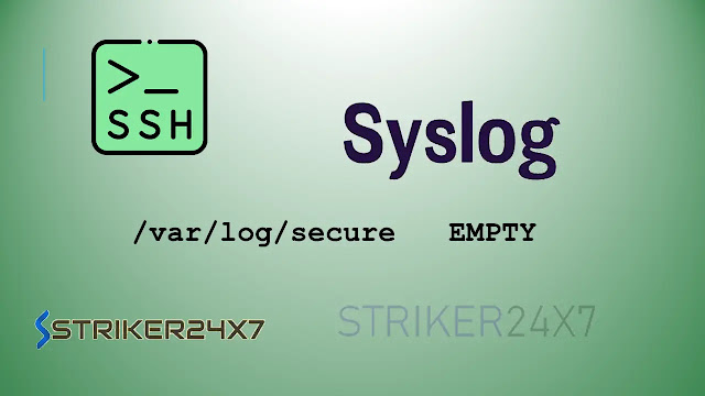 centos sshd log /var/log/secure empty