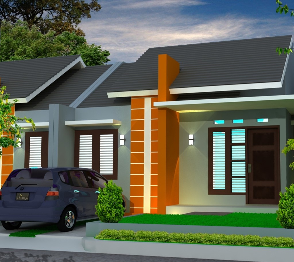 15 Model  Desain Teras  Rumah Cor  Minimalis  Terbaru dan 