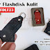 Souvenir Usb Flashdisk Kulit FDLT23 Swivel Tag Cetak Logo