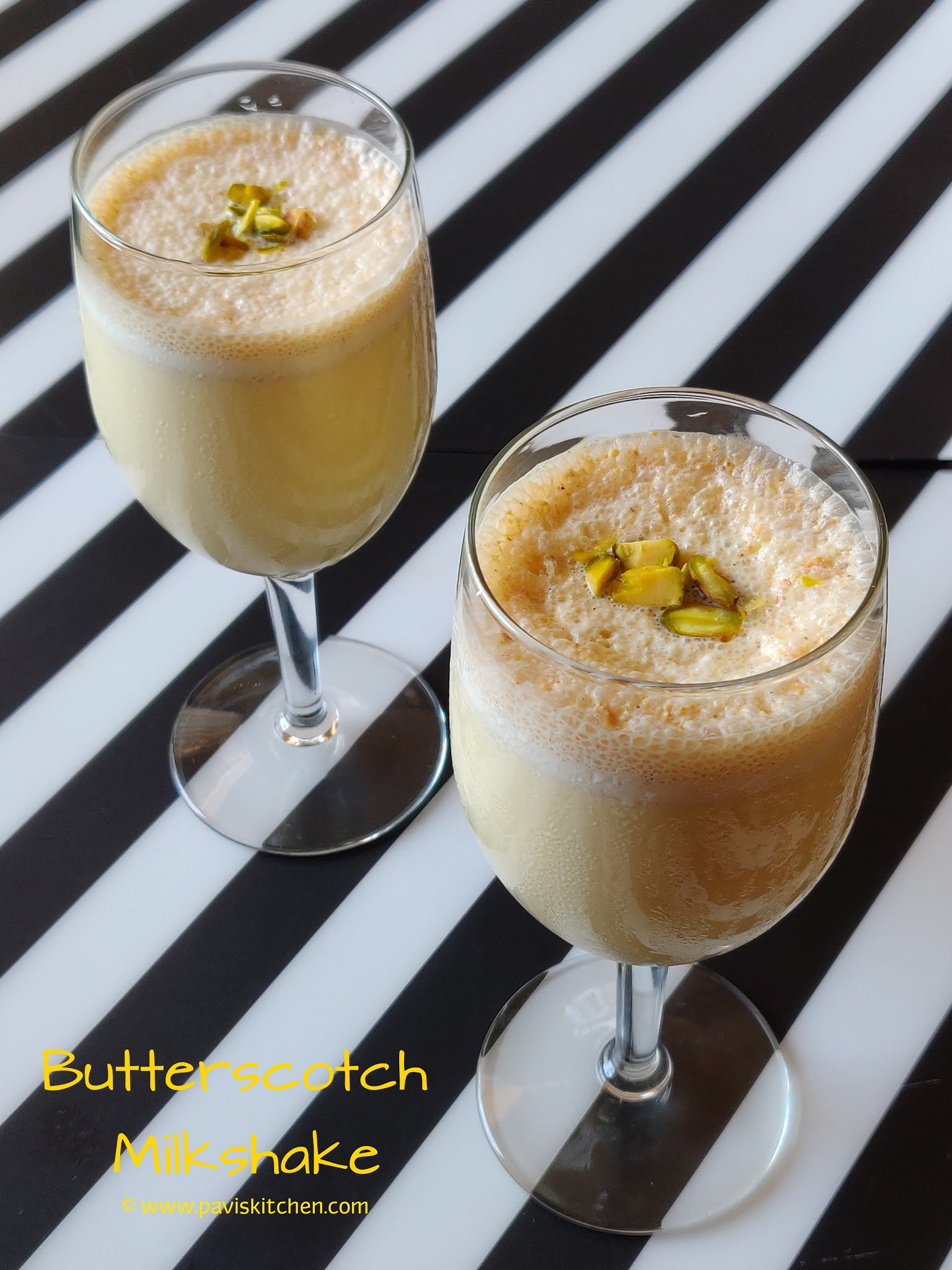 Butterscotch Milkshake Recipe | Butterscotch Ice Cream Shake