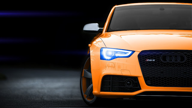 Audi RS5 Orange HD Wallpaper