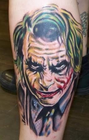 Joker Tattoo is tattoo from Batman's Movie it is one character that 