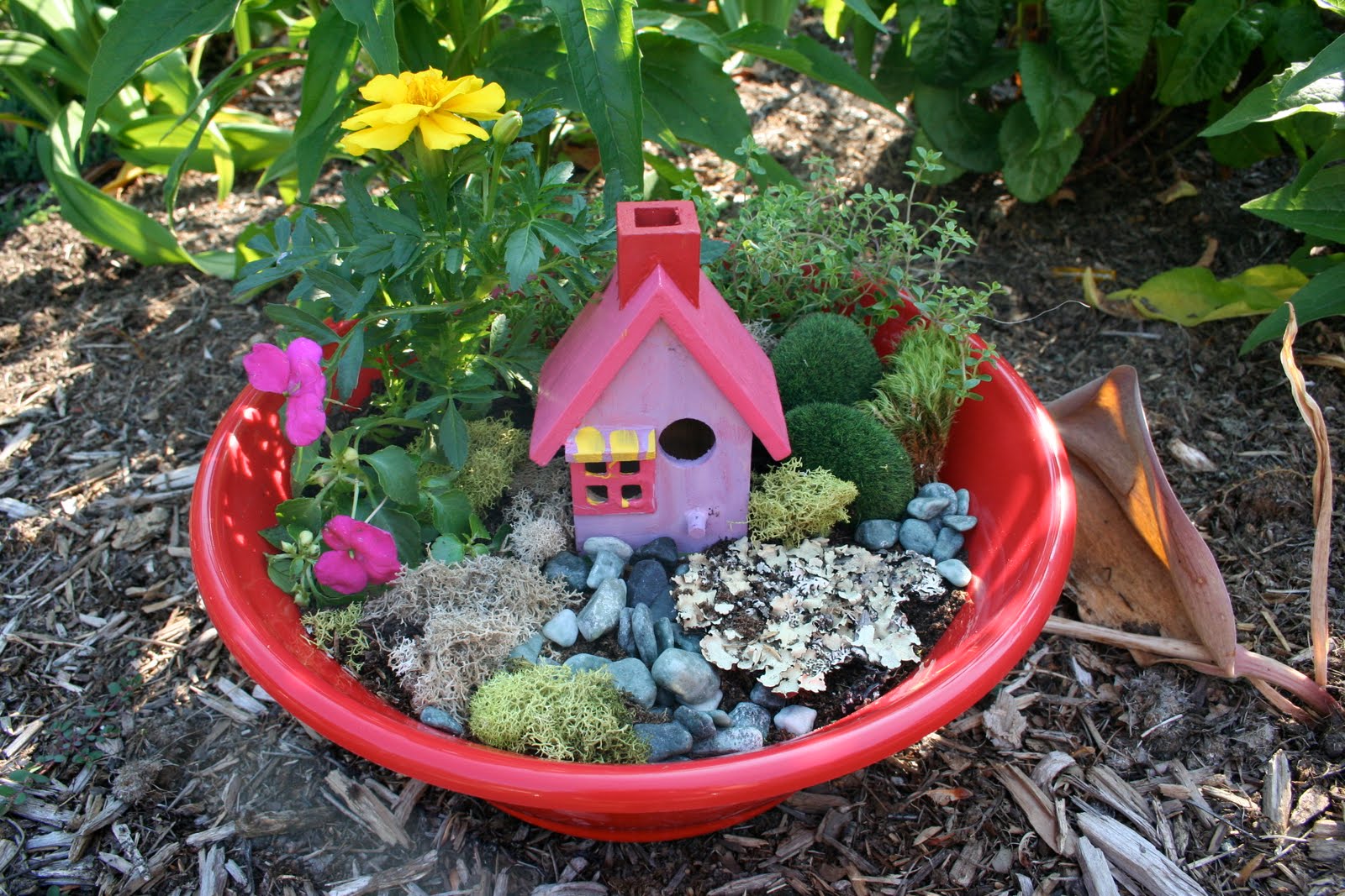 Pink And Green Mama End Of The Year Teacher Gift Fairy Garden In