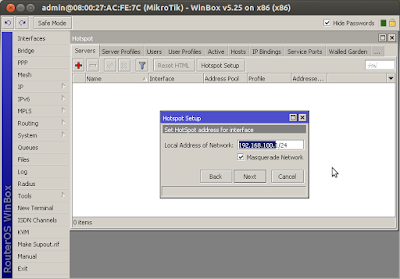 Praktek Miktorik Konfigurasi Hotspot dengan Winbox