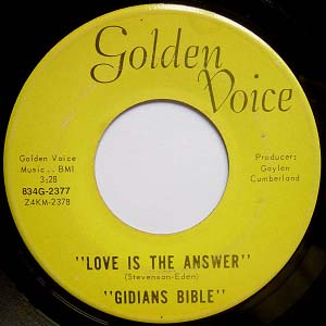 Gidians Bible - Love Is The Answer / The Dream [feat. Greg X. Volz] 1969