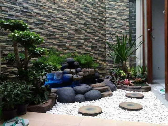 Gambar Taman Simple Taman Kering