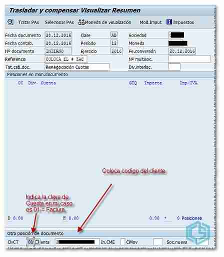 Renegociar cuotas con cliente en SAP - Consultoria-SAP