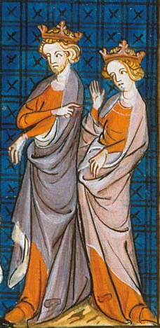 Enrique II y Leonor de Aquitania (s. XIV)