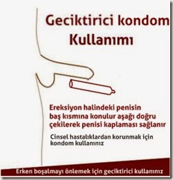 geciktirici prezervatif