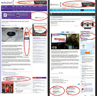 Banyak iklan adsense di situs berita Indonesia