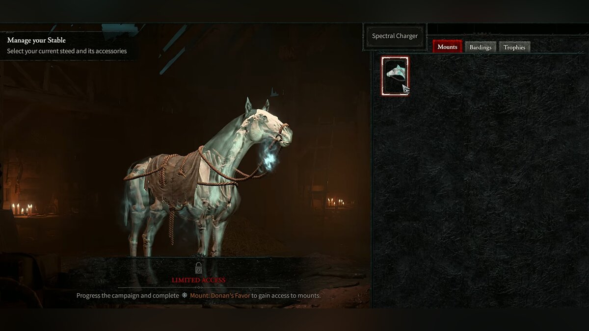 How to customize a horse in Diablo 4?